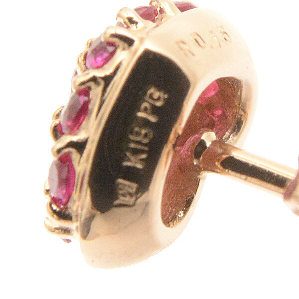 楽天市場】ポンテヴェキオ ピアス レディース ルビー付きピアス ハート