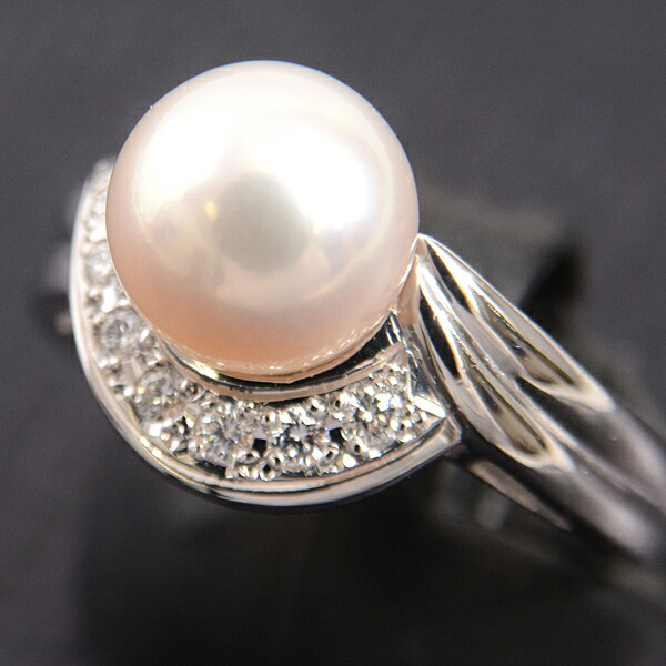 楽天市場】ミキモト 指輪 レディース パール ダイヤモンド リング 8.4