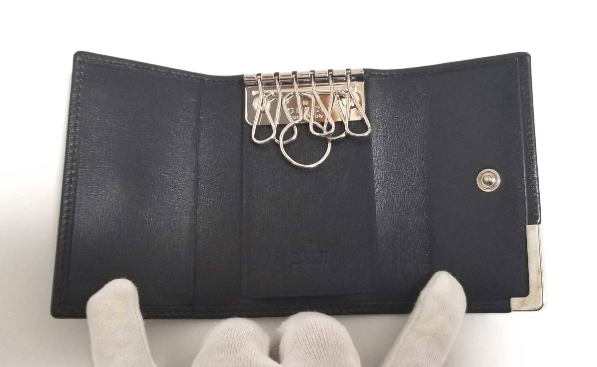 楽天市場】未使用 グッチ キーケース メンズ レザー ブラック 黒 6連