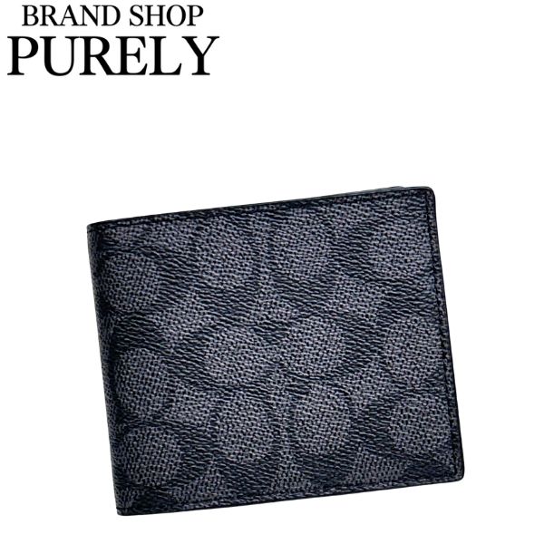 コーチ(COACH) シグネチャー(Signature) 財布 メンズ二つ折り財布