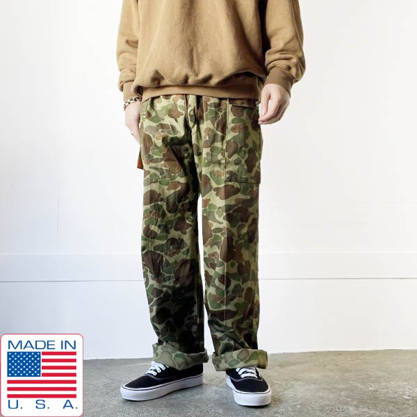楽天市場】新品 50s USA製 フロッグスキン 迷彩 カーゴパンツ 実寸W37