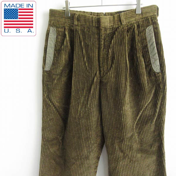 楽天市場】90s USA製 willis&geiger 太畝 ツータック コーデュロイ