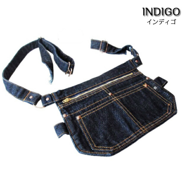 楽天市場】【メール便可】デニム地 ウエストバッグ ウエストポーチ