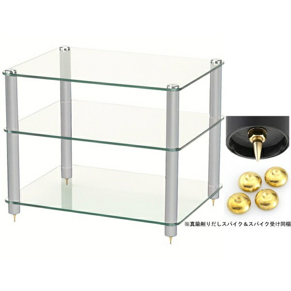 SoundMagic 防弾ガラスハイエンドモデル XS03GB オーディオラック