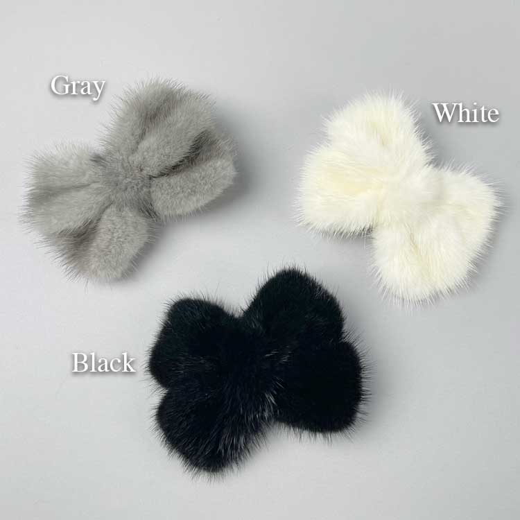 楽天市場】ミンクの4枚羽リボンブローチ 再入荷 : 毛皮製造ファー