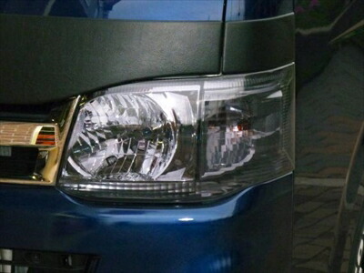 楽天市場】ハイエース 200 1型 2型 スモーク ヘッド ライト カバーの通販