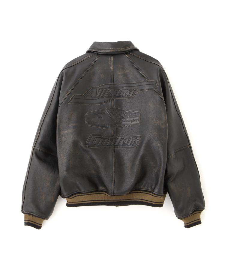 楽天市場】AVIREX 公式通販｜VARISTY LEATHER ”GOALERS” VINTAGE BLACK