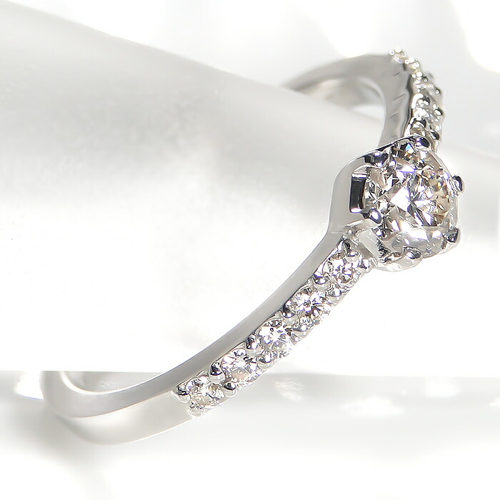 楽天市場】pt900【0.45ct】ダイヤモンド リング 結婚記念日 可愛い