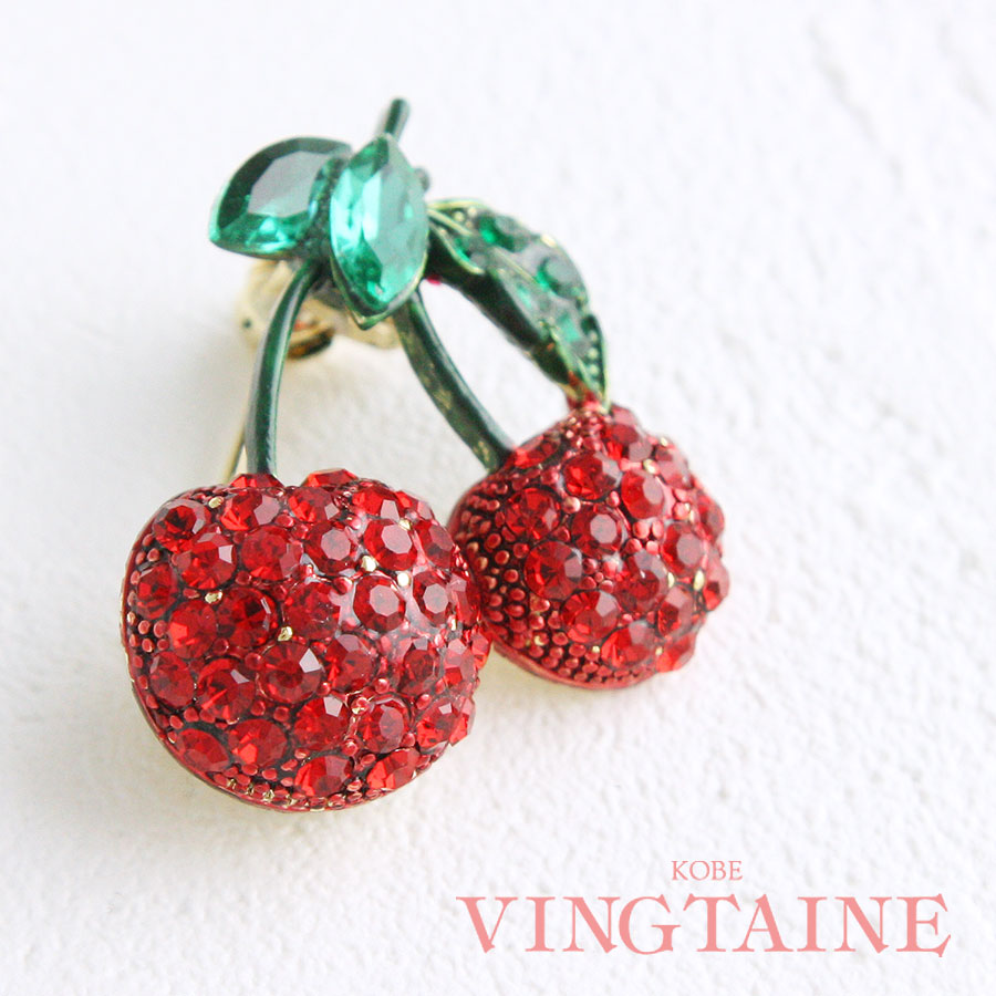 楽天市場】☆ネコポス送料無料☆チェリーブローチ さくらんぼ フルーツ