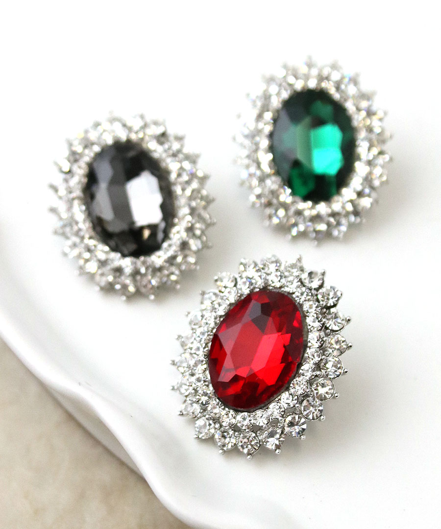 楽天市場】☆ネコポス送料無料☆ブローチ ビジュー カラー ストーン