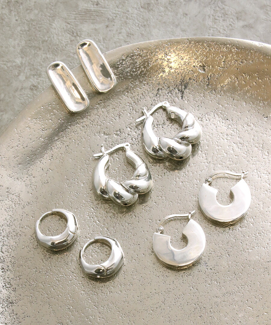 楽天市場】Silver925 ピアス プレート スクエア デザイン シルバー925