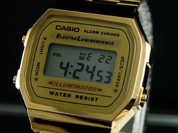 楽天市場】カシオ CASIO スタンダード 逆輸入 デジタル 腕時計 A-168WG