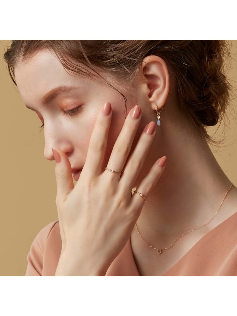 楽天市場】＜10月誕生石＞K10オパールピンキーリング(マザー) agete