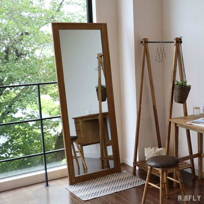 楽天市場】【SS限定｜最大8,000円OFFクーポン】ミラー 鏡 姿見 天然木