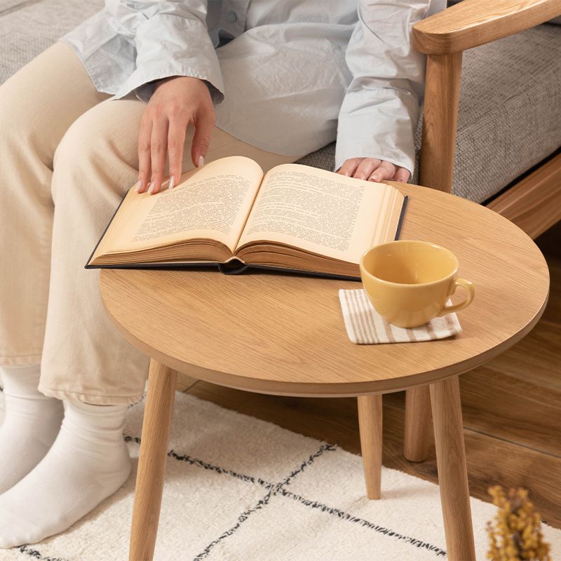 楽天市場】サイドテーブル ラウンドテーブル ウッドテーブル 木製