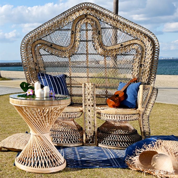 楽天市場】【受注生産商品】リゾートテーブル 籐家具 テーブル