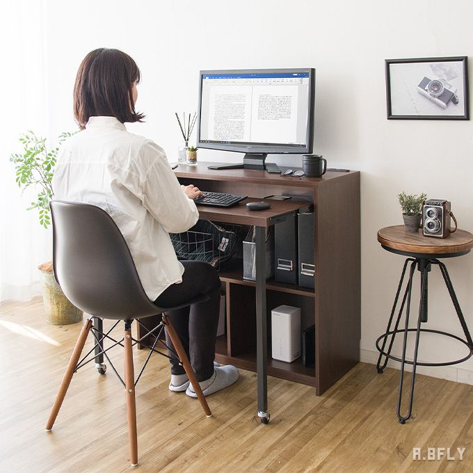 楽天市場】デスク パソコンデスク PCデスク ワークデスク カウンター