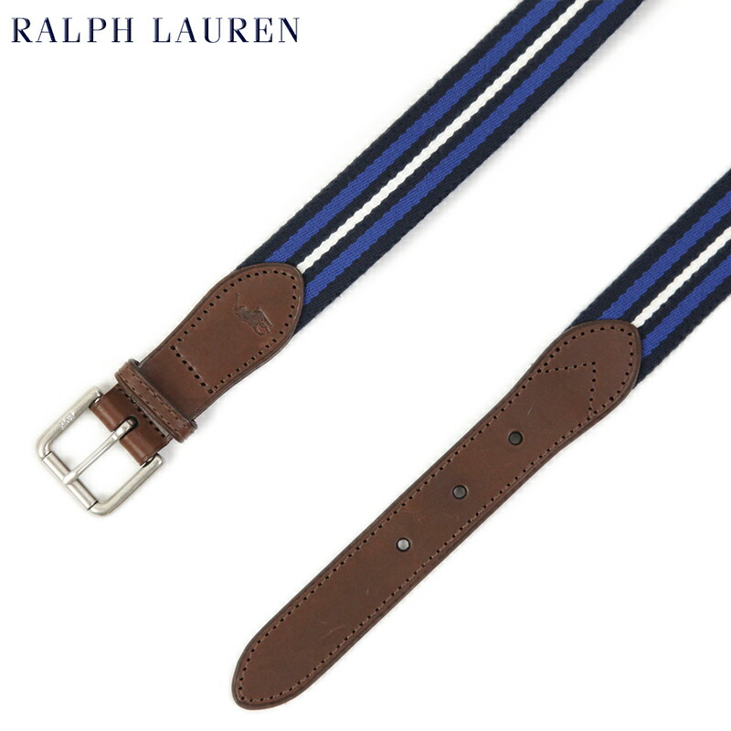 楽天市場】Ralph Lauren Striped Webbed Belt US ポロ ラルフローレン