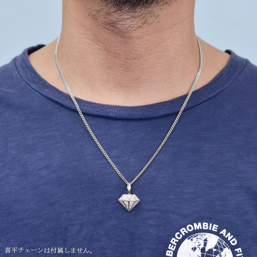 楽天市場】ペンダントトップ メンズ 18金 K18 18K ホワイトゴールド