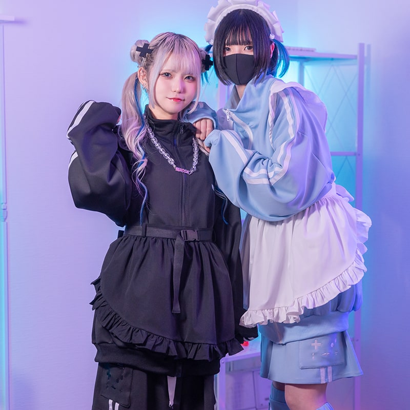 楽天市場】エプロン メイド フリル 原宿 原宿系 ファッション 天使界隈