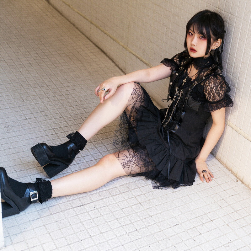 楽天市場】2ダンワンピース | ゴスロリ ワンピース 黒 ドレス 衣装 服