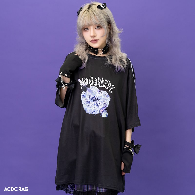 楽天市場】LOVE PUNK Tシャツ パープル 半袖 原宿系 原宿 ファッション