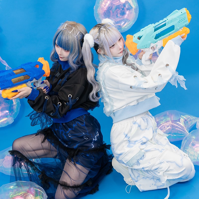 楽天市場】クラゲサイバー ジャケット ブルゾン 長袖 クロップド 原宿