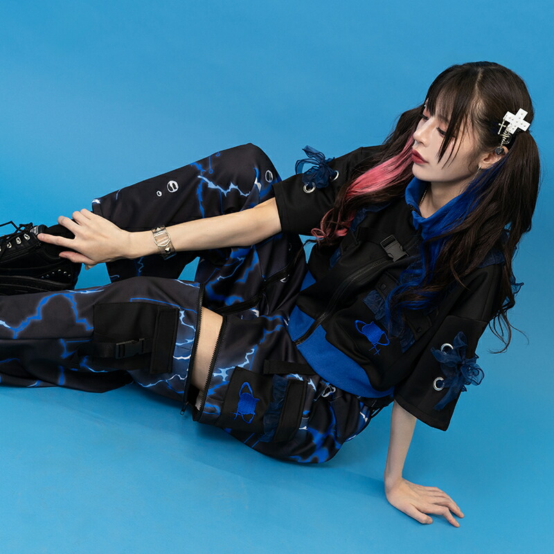 楽天市場】[半袖]メンダコサイバー ジャケット ブルゾン クロップド