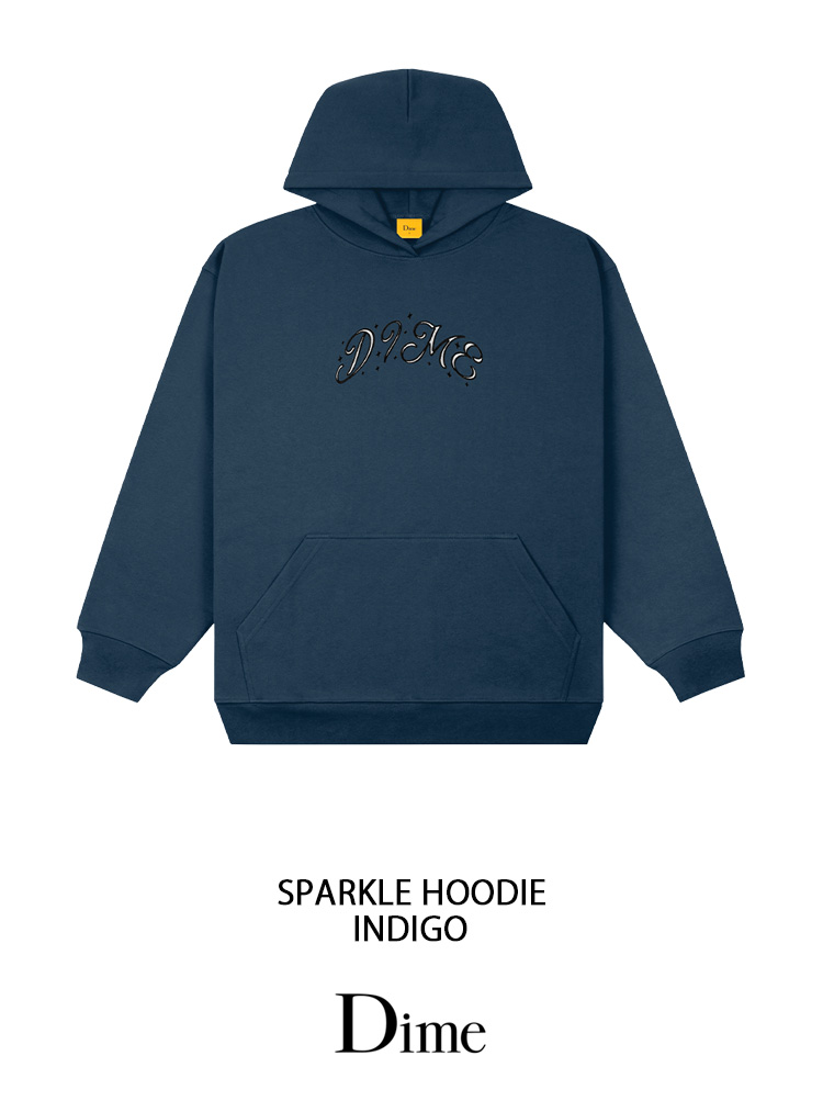 楽天市場】Dime ダイム パーカー SPARKLE HOODIE INDIGO スパークル