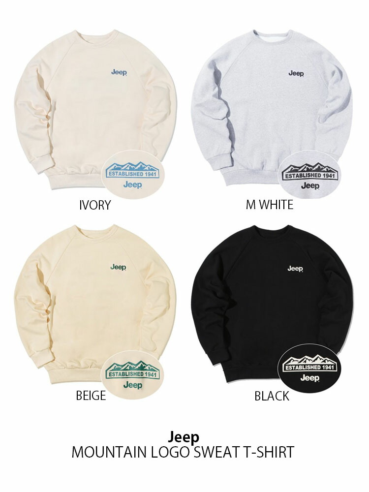 楽天市場】Jeep ジープ スウェット MOUNTAIN LOGO SWEAT T-SHIRT