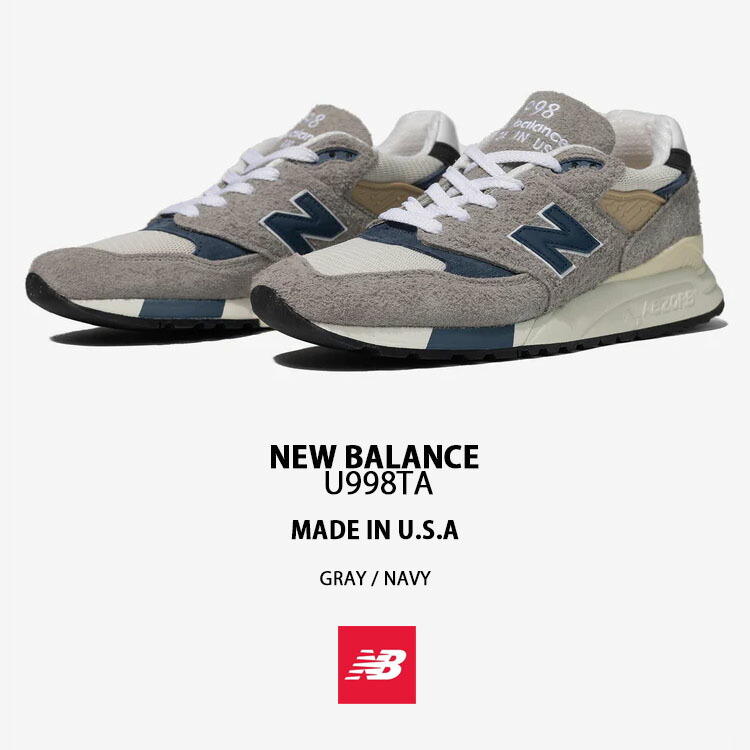 楽天市場】New Balance ニューバランス スニーカー U998TA GRAY NAVY