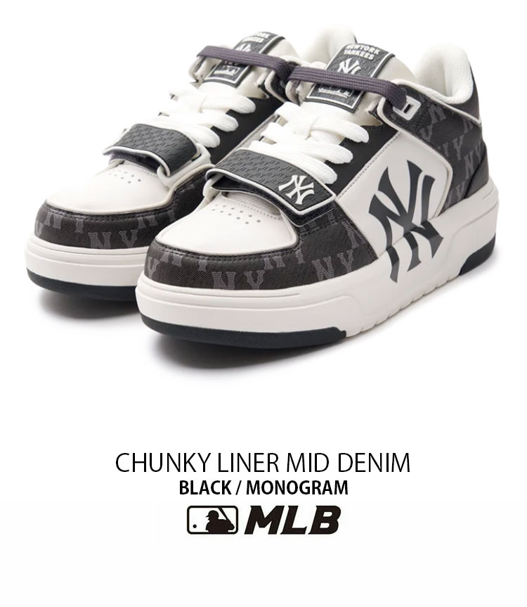 楽天市場】MLB エムエルビー スニーカー MLB CHUNKY LINER MID DENIM