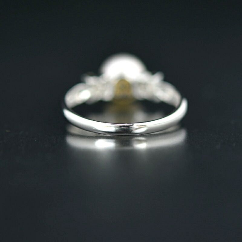 楽天市場】パール リング K14WG ダイヤ 真珠 7.7mm 18号 ジュエリー 冠