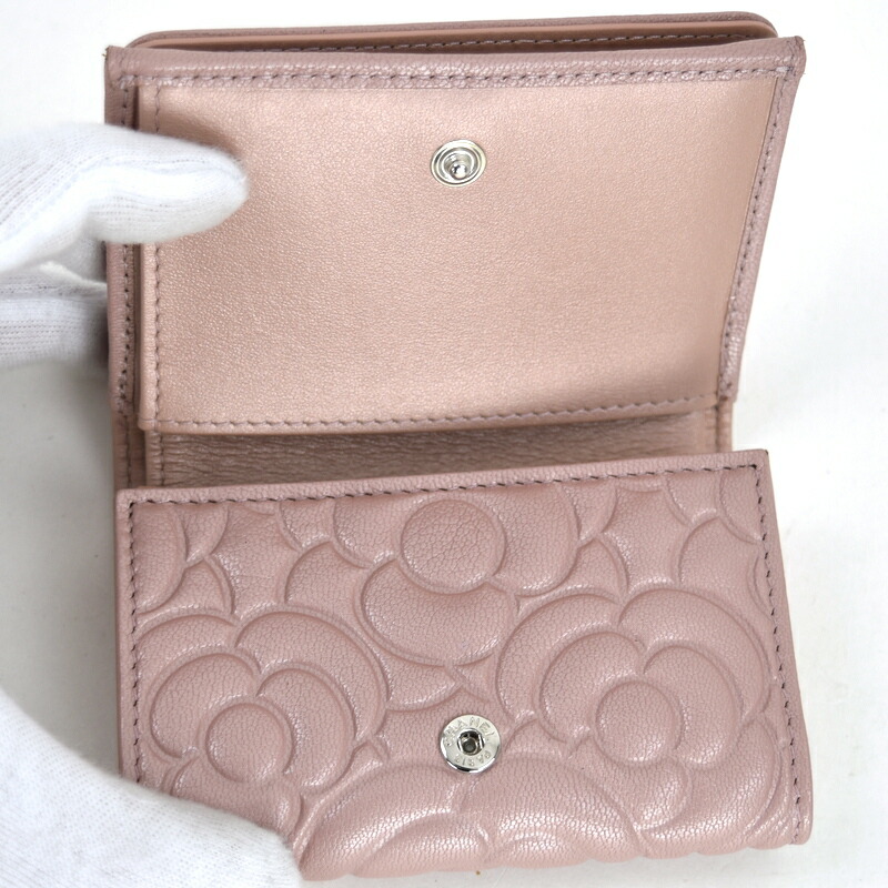 楽天市場】シャネル 財布 レディース カメリア スモールフラップ