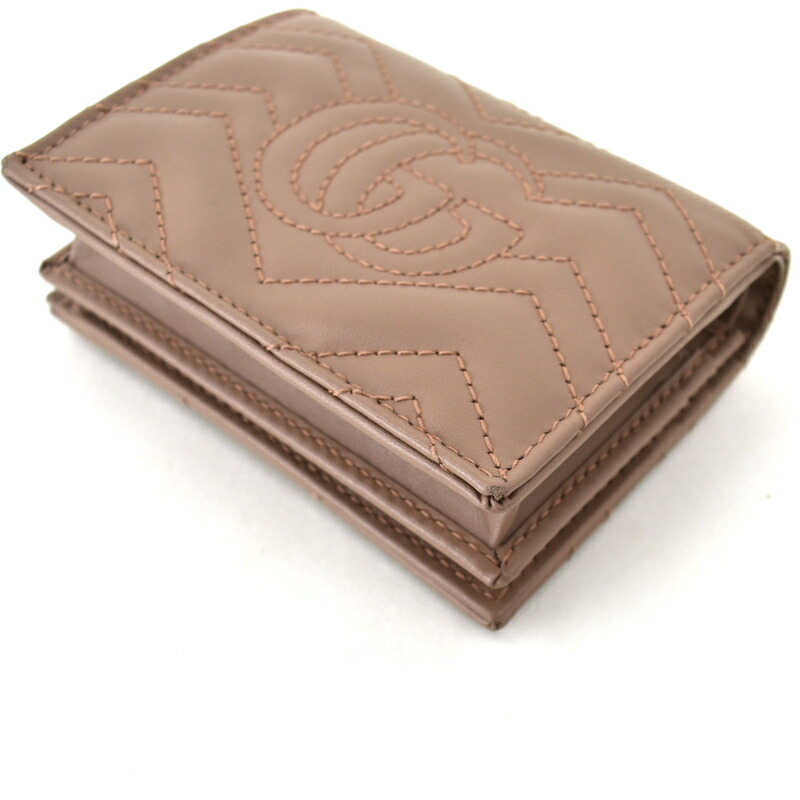 楽天市場】グッチ 財布 レディース 二つ折り財布 GGマーモント 466492