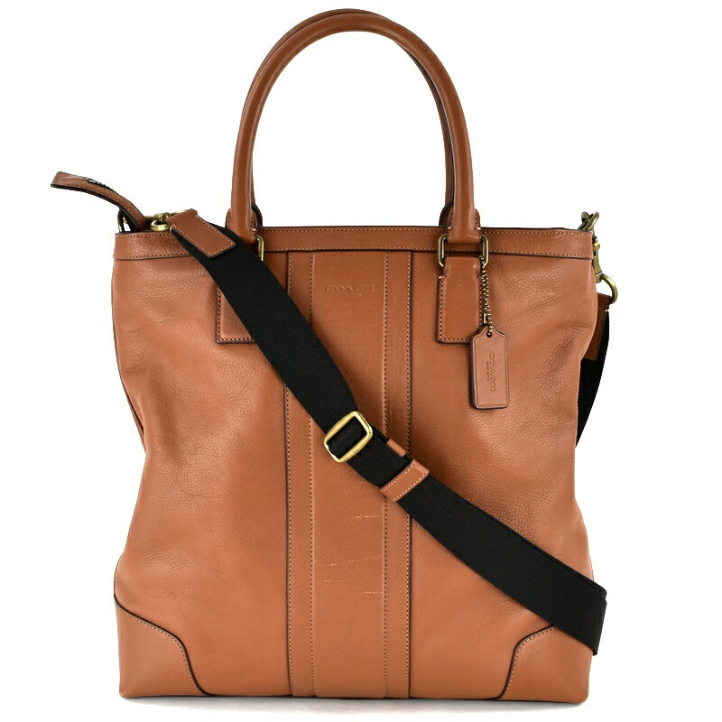 楽天市場】コーチ 縦型 2WAYトート 斜め掛け 手提げ ブラウン レザー