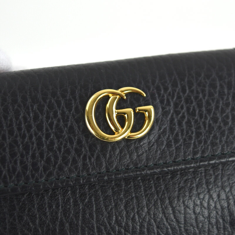 楽天市場】グッチ 財布 三つ折り財布 523277 GGマーモント ブラック