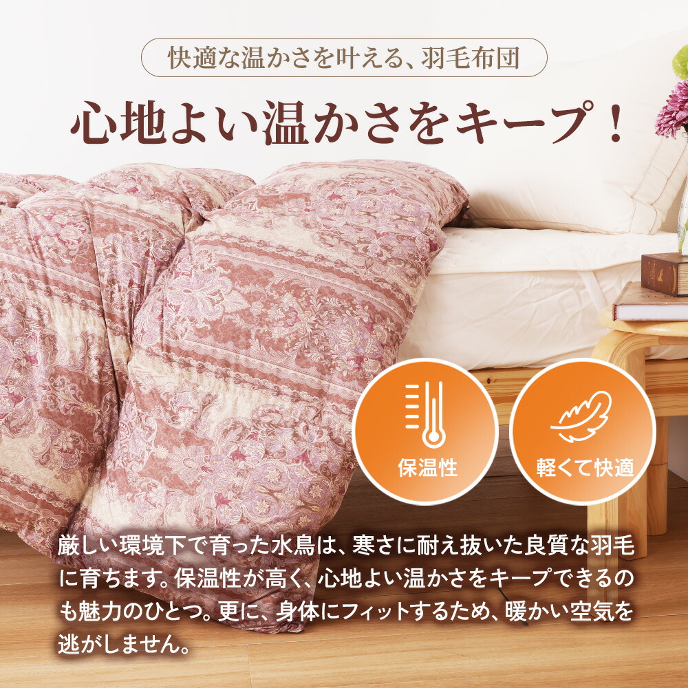 楽天市場】【移行済み】超軽量 羽毛掛け布団 ダウン ダブルサイズ 190