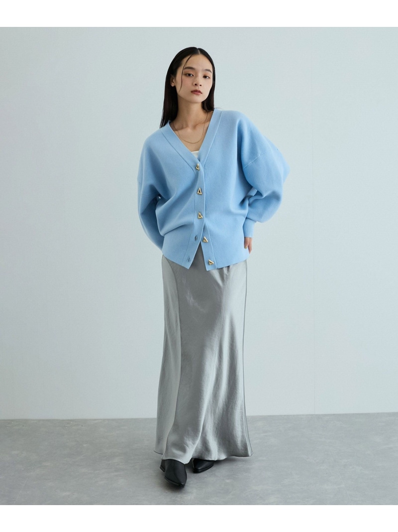 楽天市場】【SALE／30%OFF】トライアングルボタンミドルカーディガン