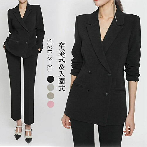楽天市場】レディーススーツ セットアップ レディース パンツスーツ