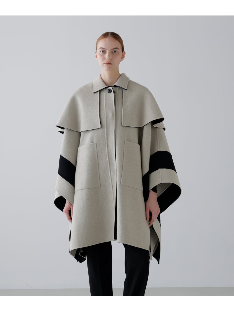 楽天市場】【SALE／50%OFF】◇Ca混2TONEリバーケープコート ADORE