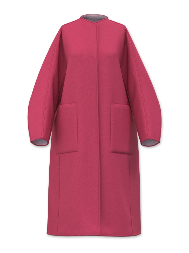 楽天市場】カシミヤ混 2TONE リバーロングコート ADORE アドーア