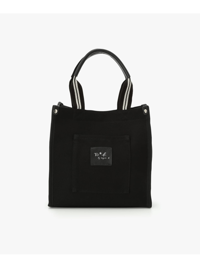 楽天市場】ロゴ レザーネーム ミニ トートバッグ To b. by agnes b