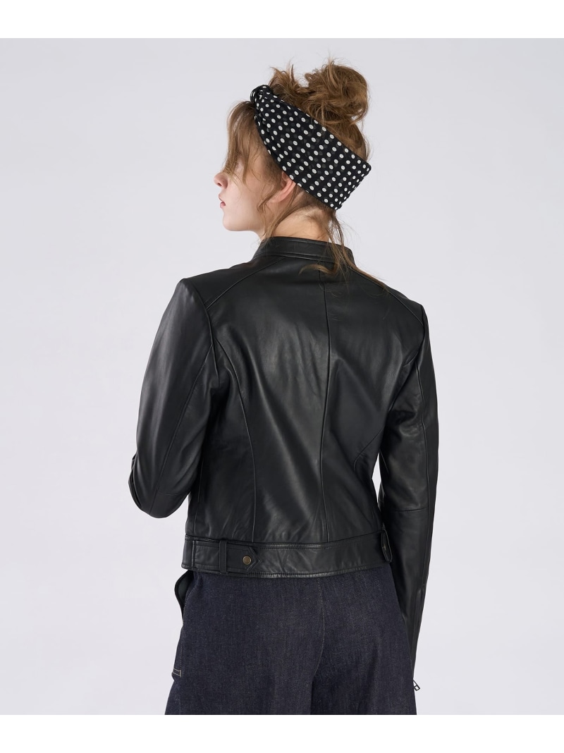 楽天市場】レザー ライダースジャケット To b. by agnes b