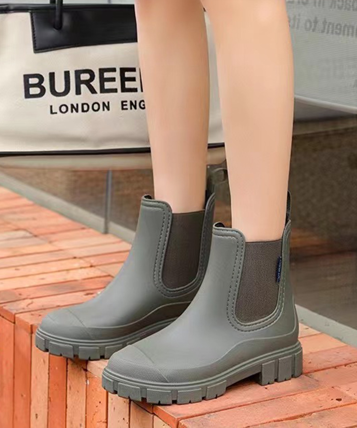 楽天市場】【チェルシーブーツスタイル】 レインブーツ レディース