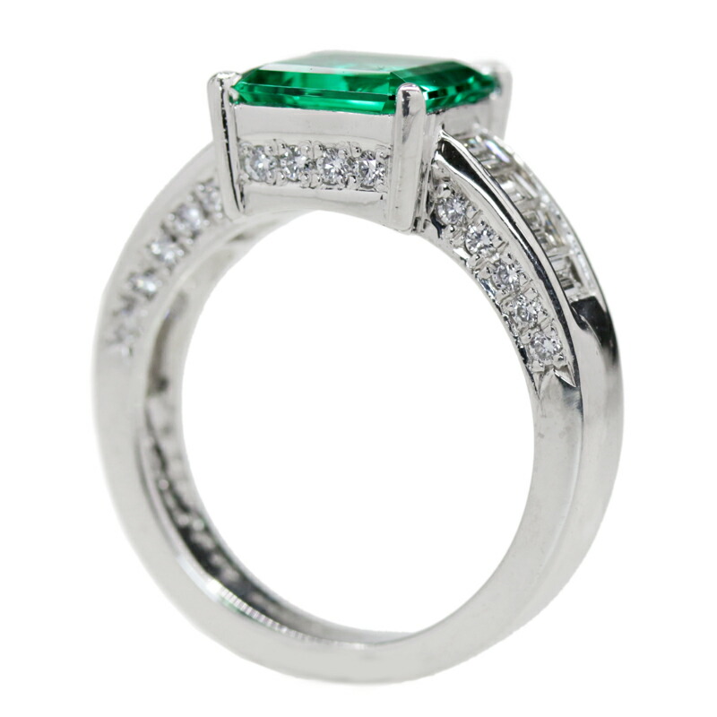 楽天市場】コロンビア産エメラルド 2.21ct リング 12号 PT900 プラチナ