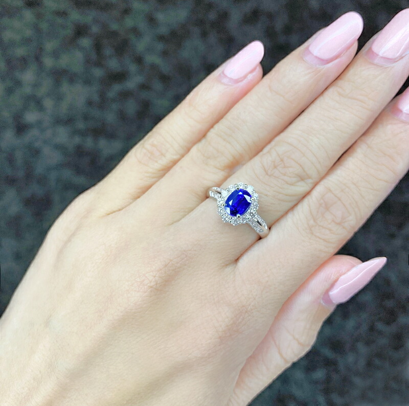 楽天市場】ロイヤルブルーサファイア 1.722ct リング 11.5号 PT900