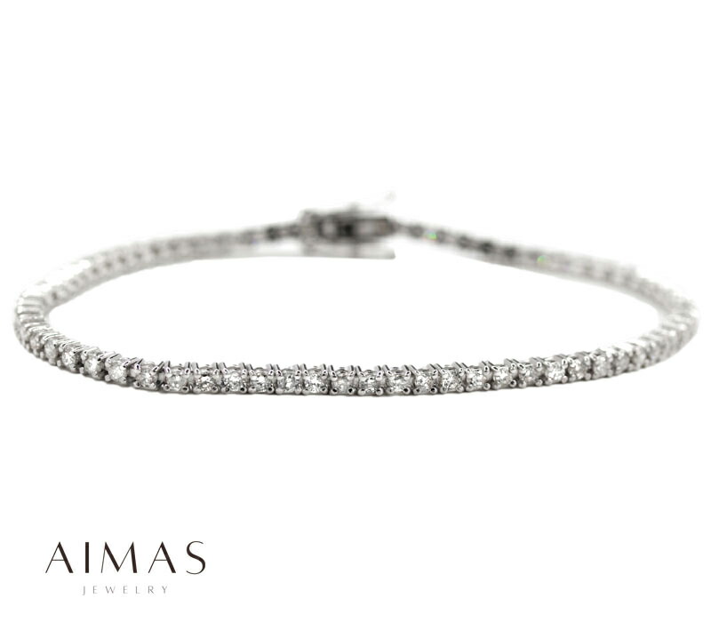 楽天市場】ダイヤモンド 2ct ブレスレット K18WG ホワイトゴールド