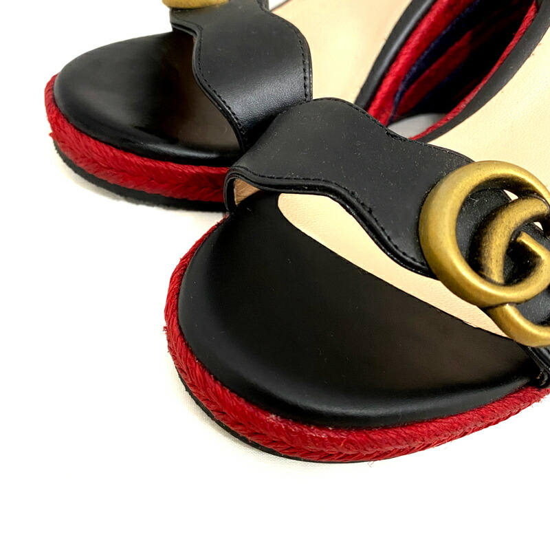 楽天市場】【ｾｰﾙ】【GUCCI】グッチ ダブルG ウェッジソールサンダル