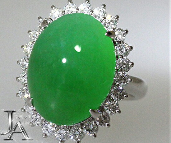 楽天市場】【ｾｰﾙ】翡翠 24.72ct リング 15.5号 PT900 プラチナ 指輪